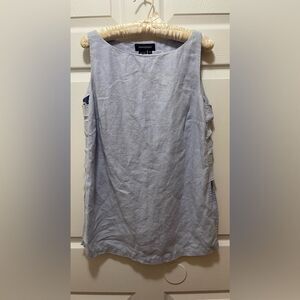Boston Proper Women's Top Shirt Size S M 100% Linen